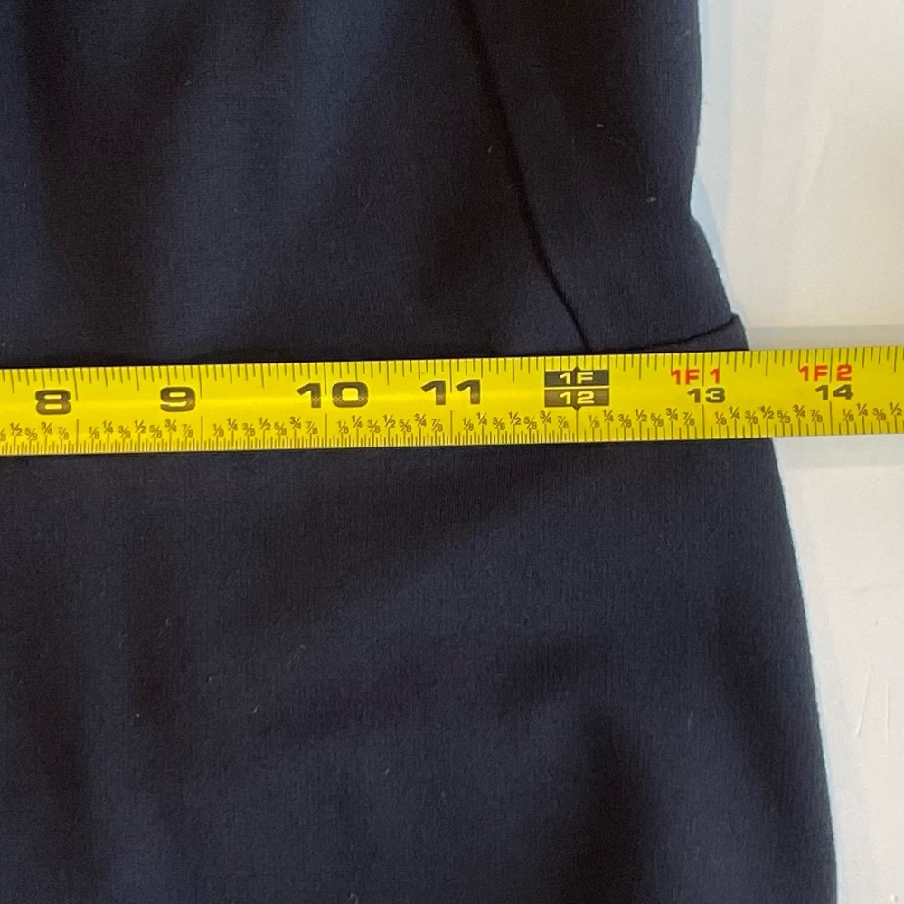 LK Bennett Navy Blue Casey Dress with Gold Buttons Size 6 - Picture 8 of 10